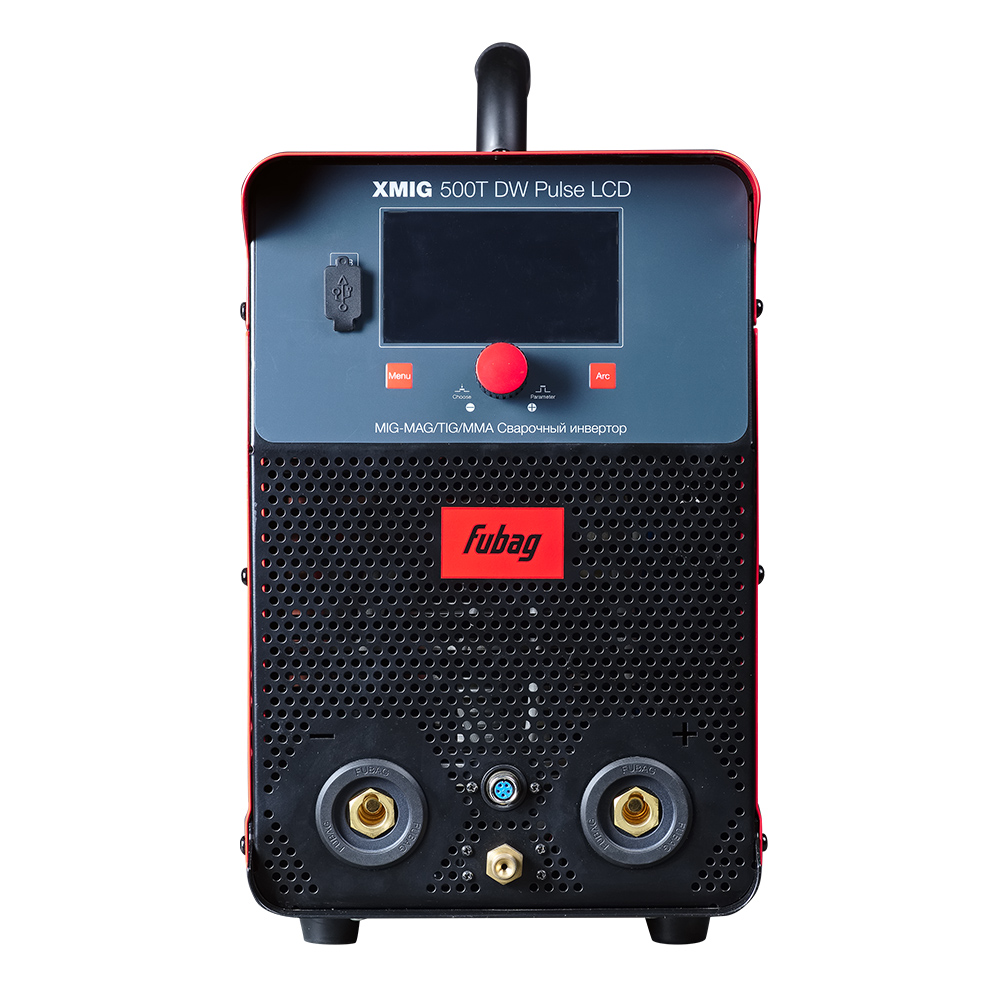 Сварочный полуавтомат инвертор XMIG 500T DW PULSE + Подающий механизм DRIVE XMIG DW PULSE + Горелка FB 550W 3m + Блок жидкостного охлаждения Cool XMIG + Шланг-пакет 5 метров 70мм2 14 pol с жидкостным охлаждением + Тележка XMIG FUBAG купить в Москве