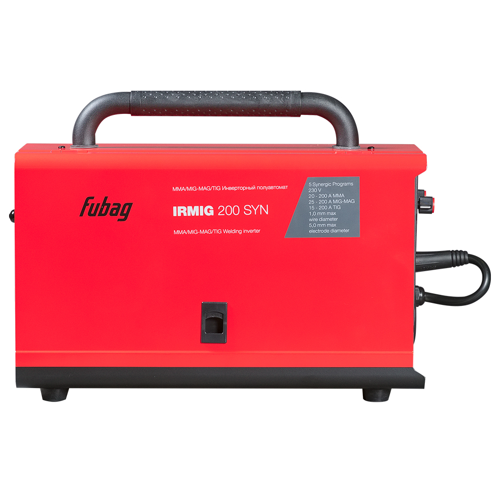 Сварочный полуавтомат FUBAG IRMIG 200 SYN + горелка 250А работает в режимх MIG/MAG, MMA, TIG LIFT DC купить в Москве