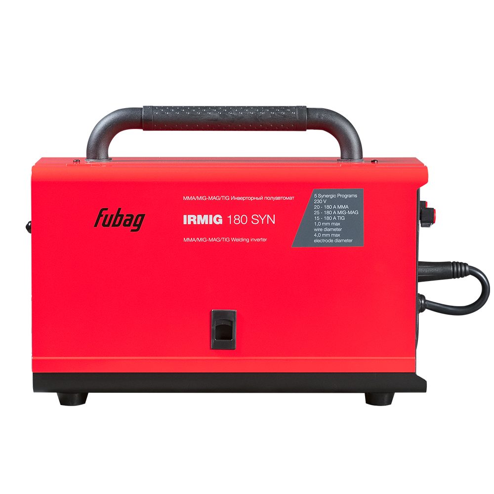 Инверторный полуавтомат FUBAG IRMIG 180 SYN + горелка 250А работает в режимх MIG/MAG, MMA, TIG LIFT DC. купить в Москве
