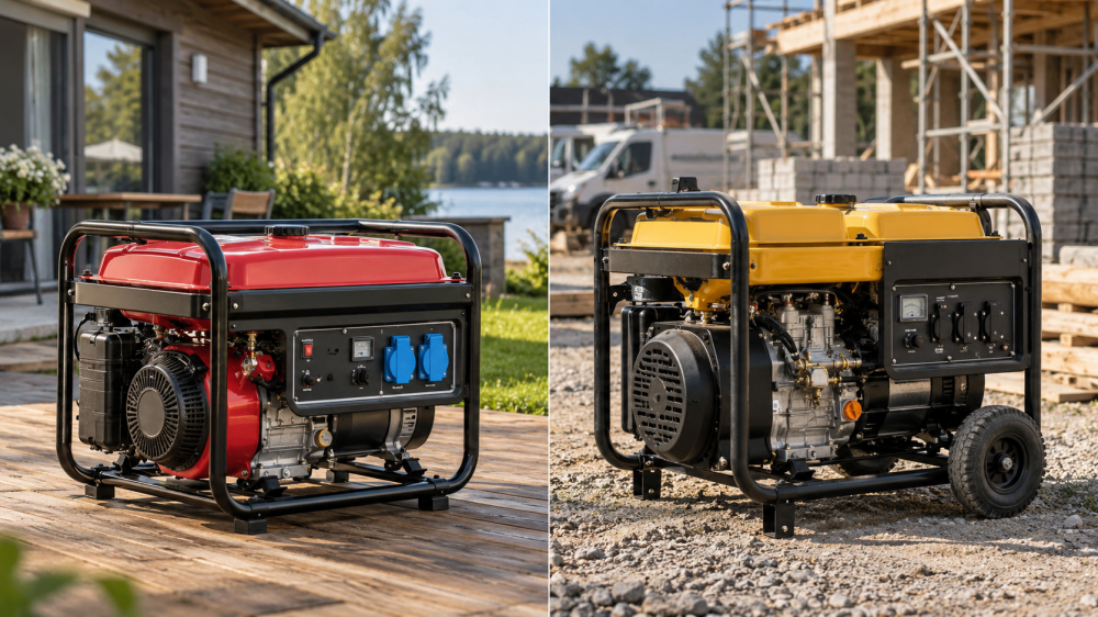 Бензиновый и дизельный генераторы для дома и стройки