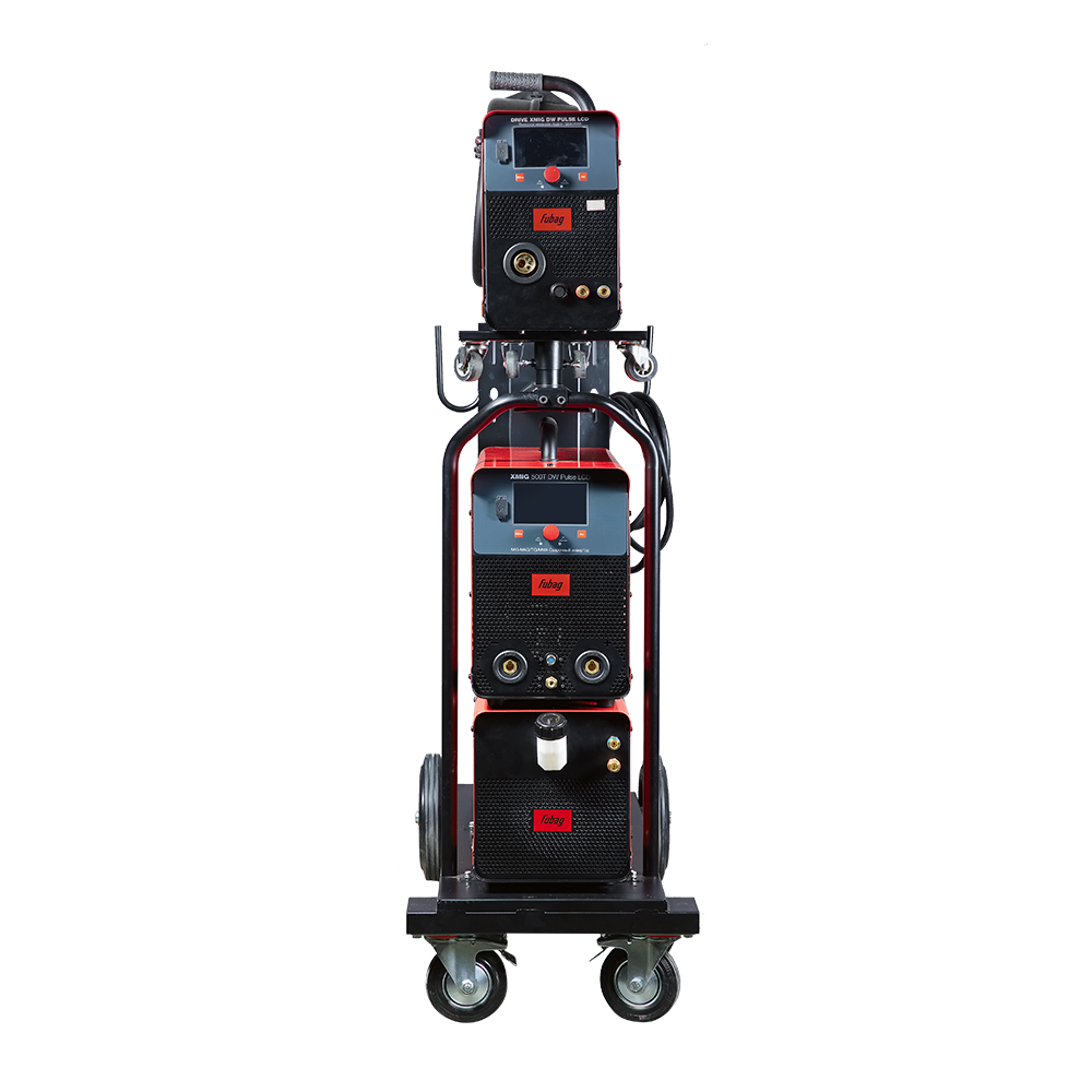 Сварочный полуавтомат инвертор XMIG 500T DW PULSE + Подающий механизм DRIVE XMIG DW PULSE + Горелка FB 550W 3m + Блок жидкостного охлаждения Cool XMIG + Шланг-пакет 5 метров 70мм2 14 pol с жидкостным охлаждением + Тележка XMIG FUBAG купить в Москве