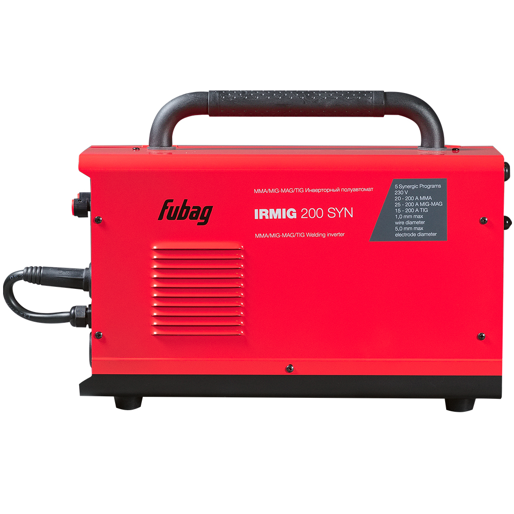 Сварочный полуавтомат FUBAG IRMIG 200 SYN + горелка 250А работает в режимх MIG/MAG, MMA, TIG LIFT DC купить в Москве
